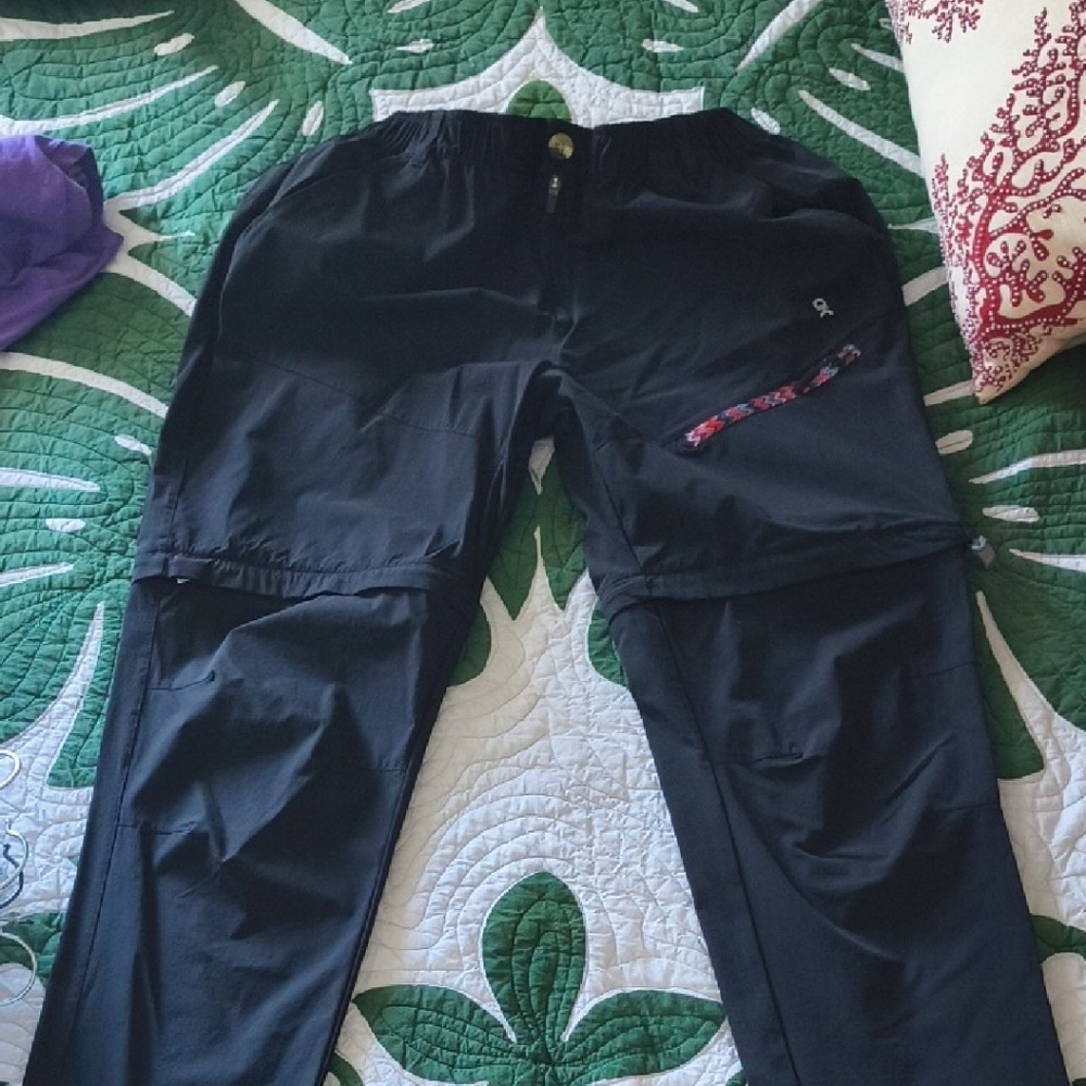 Pink and Black Track Pants with Relaxed Fit